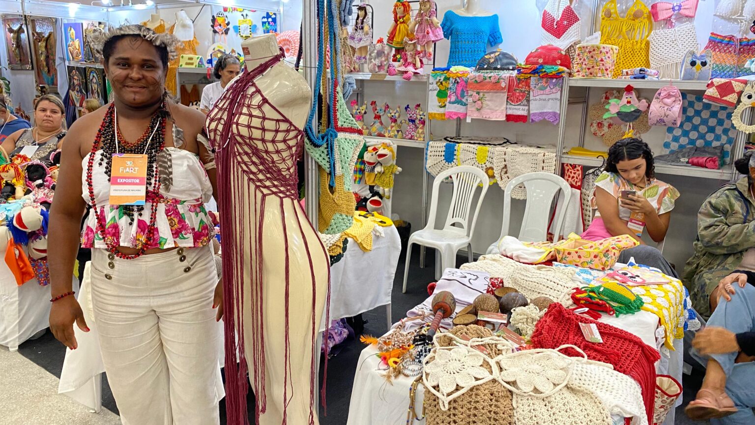 Artesãos de Macaíba expõe trabalhos na Fiart com apoio da Prefeitura de Macaíba